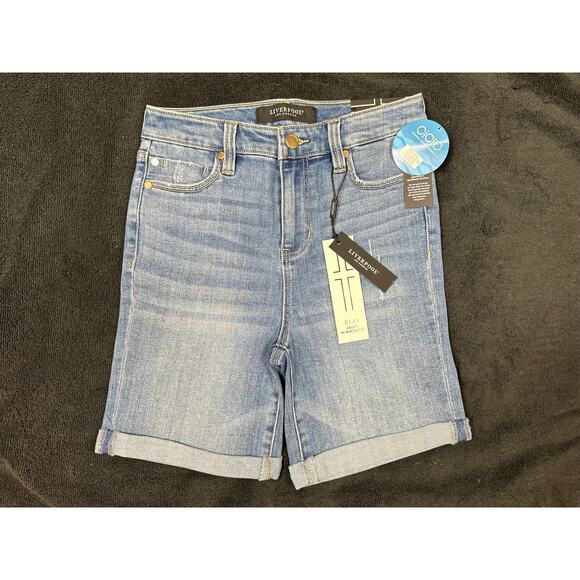 Liverpool Marley Girlfriend Shorts - Monet - size 0/25 - Picture 5 of 14